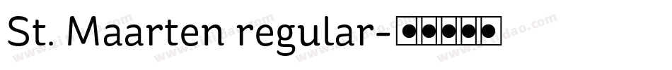 St. Maarten regular字体转换